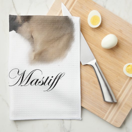 Engelse Mastiff Art Theedoek (Quarter Fold)