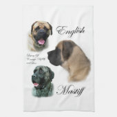 Engelse Mastiff Art Theedoek (Verticaal)