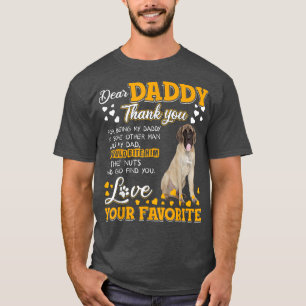 Engelse Mastiff Beste papa Bedankt dat je mijn vad T-shirt