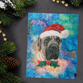 Engelse Mastiff Breed Dog Kerstmis Legpuzzel