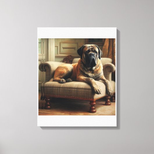 engelse mastiff canvas afdruk (Voorkant)
