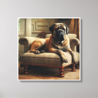 engelse mastiff canvas afdruk