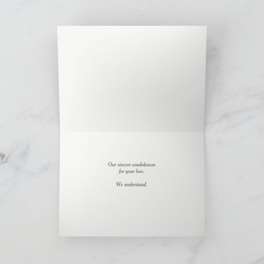 Engelse Mastiff Dog Sympathy Condoleance Kaart (Binnen)