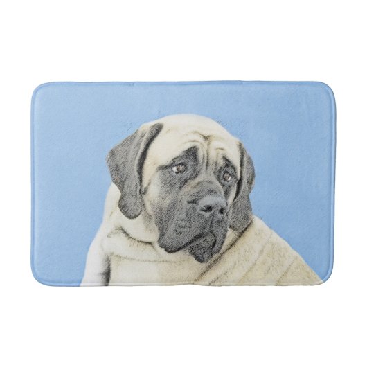 Engelse mastiff (Fawn)-schilderij - Oorspronkelijk Badmat (Voorkant)