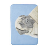 Engelse mastiff (Fawn)-schilderij - Oorspronkelijk Badmat (Voorkant Verticaal)
