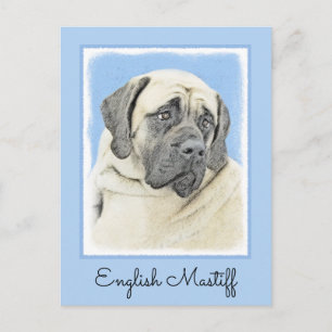 Engelse mastiff (Fawn)-schilderij - Oorspronkelijk Briefkaart