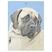 Engelse mastiff (Fawn)-schilderij - Oorspronkelijk Klembord (Achterkant)