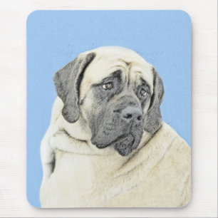 Engelse mastiff (Fawn)-schilderij - Oorspronkelijk Muismat