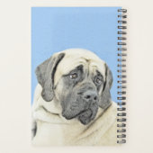 Engelse mastiff (Fawn)-schilderij - Oorspronkelijk Planner (Achterkant)