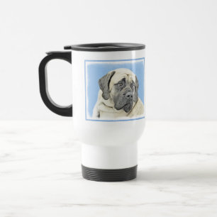 Engelse mastiff (Fawn)-schilderij - Oorspronkelijk Reisbeker