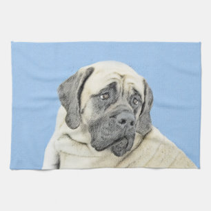 Engelse mastiff (Fawn)-schilderij - Oorspronkelijk Theedoek