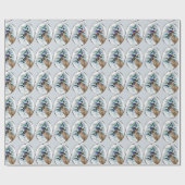 Engelse Mastiff Kerstmis Cadeaupapier (Vlak)