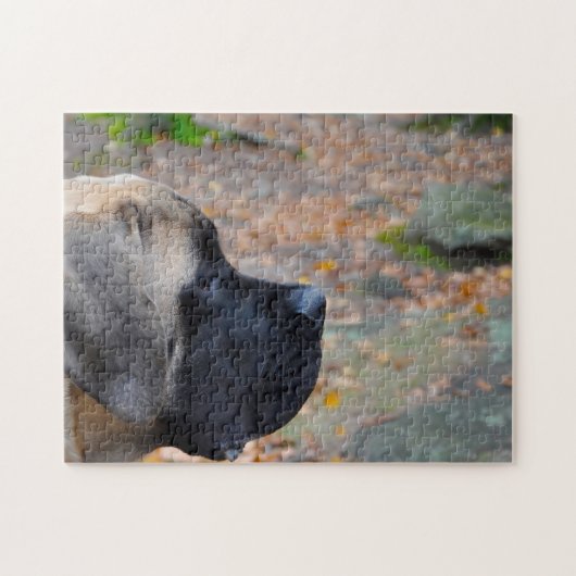 Engelse Mastiff. Legpuzzel (Horizontaal)