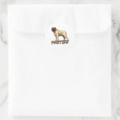 Engelse Mastiff Ronde Sticker (Tas)