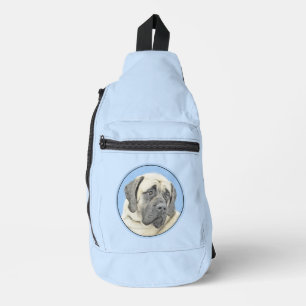 Engelse Mastiff Schilderij Reekalf Originele Huisd Sling Bag