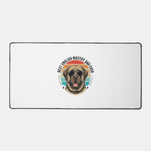 Engelse Mastiff Vader Vintage Zonsondergang Hond V Bureaumat