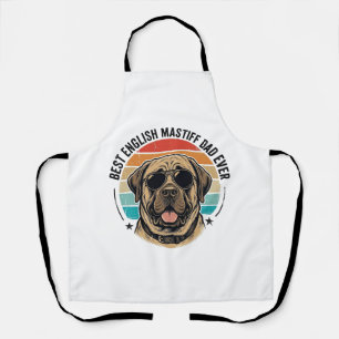 Engelse Mastiff Vader Vintage Zonsondergang Hond V Schort