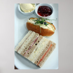 Engelse middagthee poster