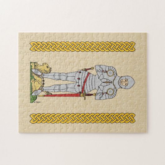 Engelse middeleeuwse ridder Circa 1430 Legpuzzel (Horizontaal)