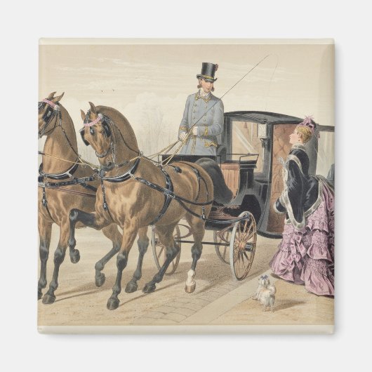 Engelse paarden magneet (Voorkant)
