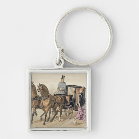 Engelse paarden sleutelhanger (Voorkant)