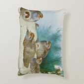 Engelse patrijs met paard en distel, Kunst Accent Kussen (Achterkant (Verticaal))