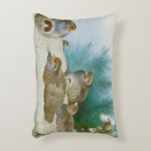 Engelse patrijs met paard en distel, Kunst Accent Kussen (Voorkant(Verticaal))