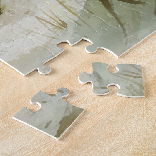 Engelse patrijs met paard en distel, Kunst Legpuzzel (Zijkant)