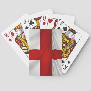 Engelse patriottische vlag St George's kruis Speelkaarten