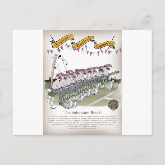 Engelse plaatsvervangers briefkaart (Voorkant)