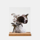 Engelse Pointer Acryl Bord (Voorkant)