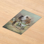 Engelse Pointer Acryl Uitnodigingen (Laagn)