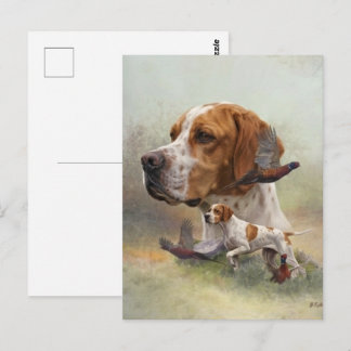 Engelse Pointer Briefkaart