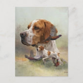 Engelse Pointer Briefkaart (Voorkant)