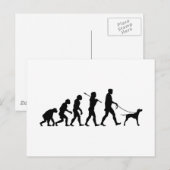 Engelse pointer briefkaart (Voorkant / Achterkant)