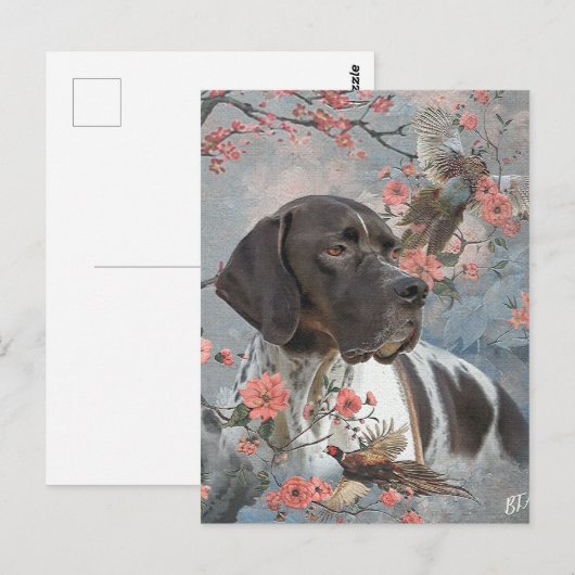 Engelse Pointer Briefkaart (Voorkant / Achterkant)