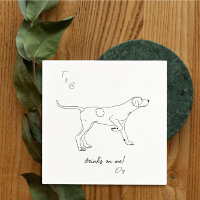 Engelse pointer Bruiloft Cocktail servetten