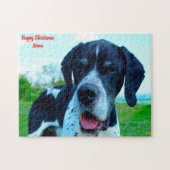 Engelse pointer Dog. Legpuzzel (Horizontaal)