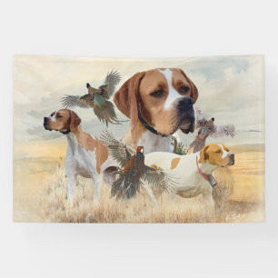 Engelse Pointer Fazantenjacht Spandoek