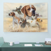 Engelse Pointer Fazantenjacht Spandoek (Beurs)
