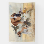 Engelse Pointer Fazantenjacht Spandoek (Verticaal)