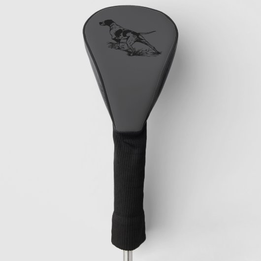 Engelse pointer golfheadcover (Voorkant)