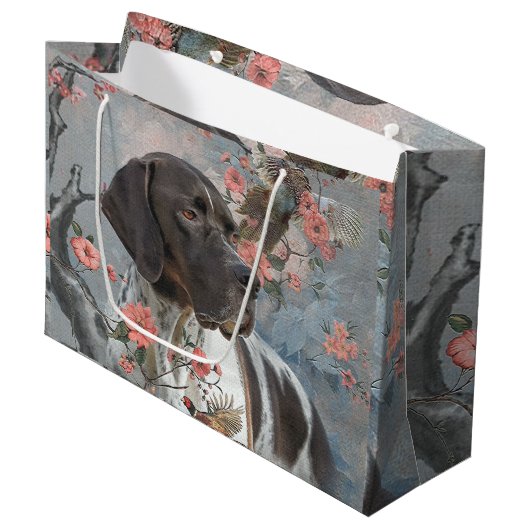 Engelse Pointer Groot Cadeauzakje (Voorkant Gekanteld)