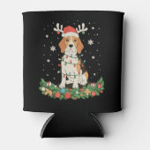Engelse Pointer Hond Rendier Hoed Kerstverlichting Blikjeskoeler (Voorkant)