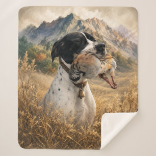 Engelse Pointer Jacht ,Chukar patrijs Sherpa Deken