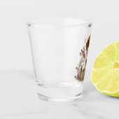 Engelse pointer, jacht op vogels shot glas (Links)