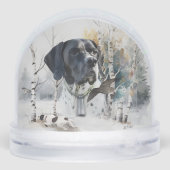 Engelse pointer, jagen sneeuwbol (Achterkant)