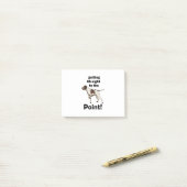 Engelse Pointer Komt Rechtstreeks Ter Zake Post-it® Notes (Op bureau)