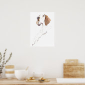 Engelse Pointer Muur Kunst Poster, Hond Kunstprint Poster (Keuken)
