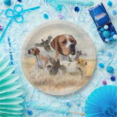 Engelse Pointer  Papieren Bordje (Feest)